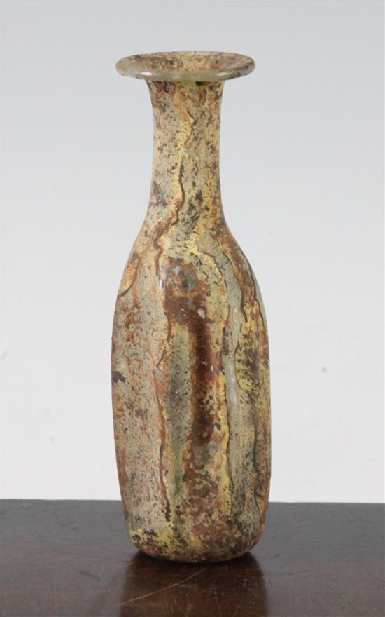 A Roman glass unguentarium, Syria 1st / 2nd century AD, 11.5cm